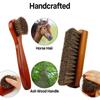 Car Seat Sofa Suede Shoe Polishing Brush Horse Hair Shoe Brush High Gloss Polishing Brush Polishing Cloth Shoe
