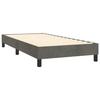Maison Exclusive - Sommier à lattes de lit et matelas Gris foncé 90x190 cm Velours