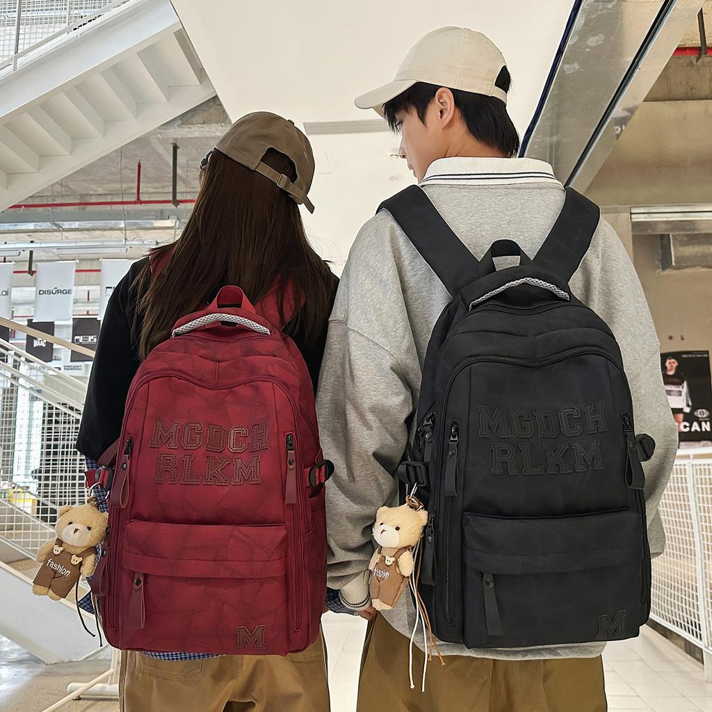 Schoolbag Junior high school students male and female backpacks Korean college students schoolbags niche college style high school students large