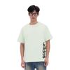 adidas Pullover Crew Neck Letter Short-Sleeve T-Shirt for Men, Light Green