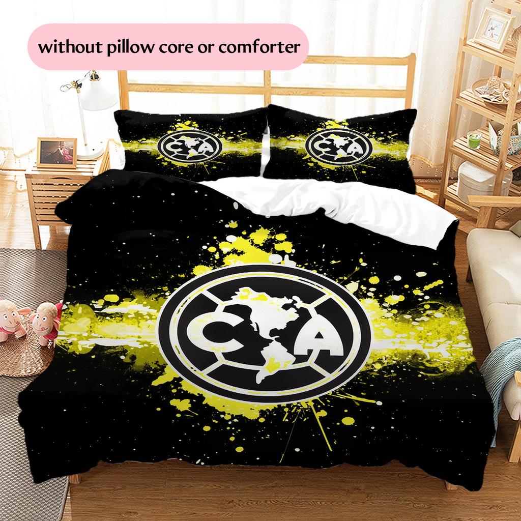 Club América Pattern Bedding Quilt Set Home Decoration Gift (1 * duvet cover + 2 * pillowcase without core)