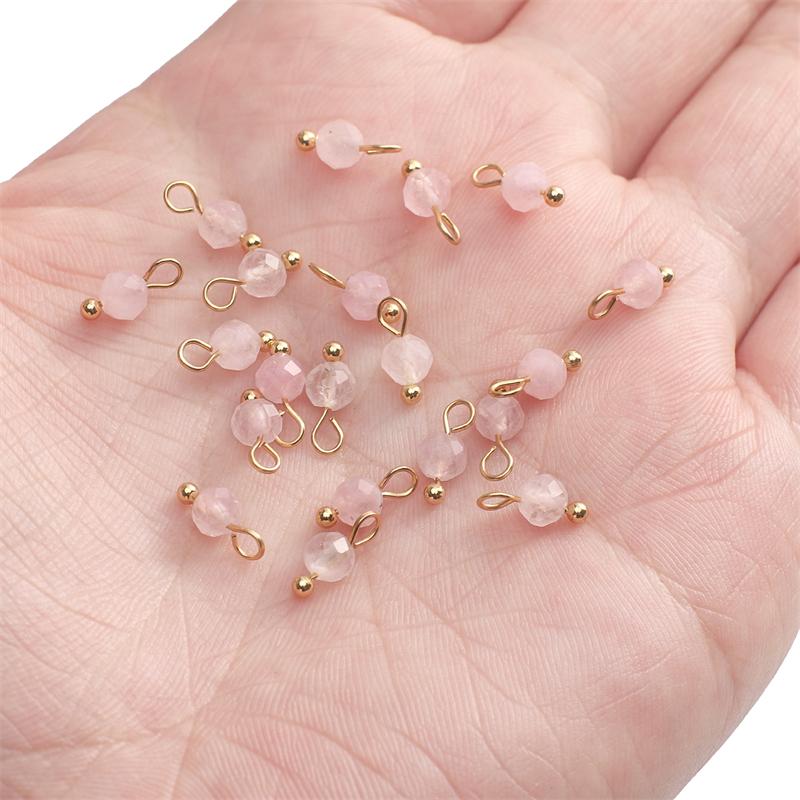 

4 мм 5 шт./пакет Невеликий природний камінь Кулон DIY Браслет Намисто Сережки Ювелірні аксесуари 4mm 5pcs/bag