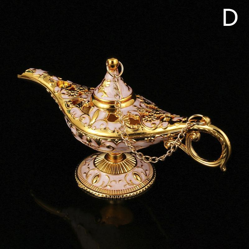 Aladdin Lamp Desktop Crafts Ornament Metal Crafts God Lamp Wishing Lamp Vintage Home Decoration Holiday Gift