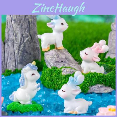 Adorable Cartoon Deer Blind Box Resin Figurine Collection For Desktop And Home Decor