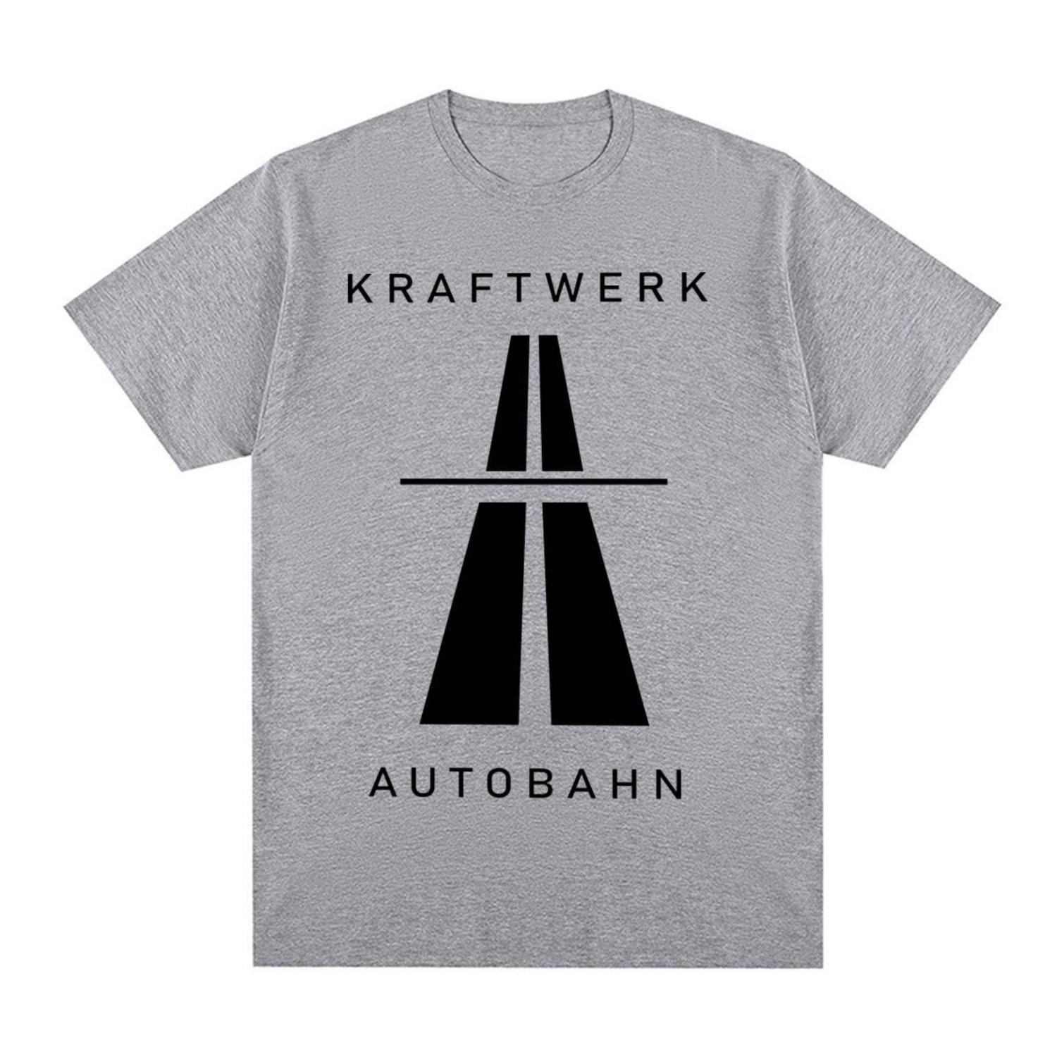 

Винтажная футболка Kraftwerk Autobahn Music Electronic Synth Neu! Krautrock Хлопковая мужская футболка Новая футболка Футболка Женские топы S