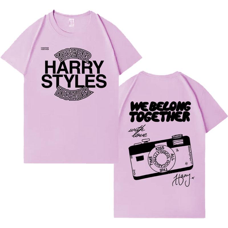 

Singer Harry Styles Together Album Tour 2026 Tshrits Casual Cotton T Shirt Mens Women Hot Sale Cozy Oversized Tshirt Streetwear XL