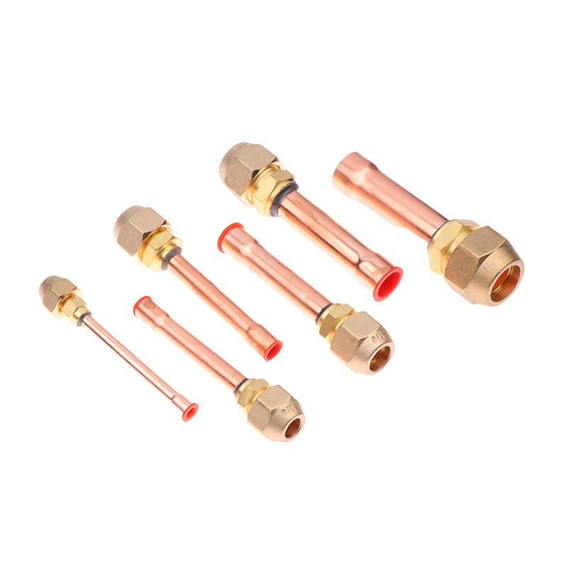1 stk Klimaanlegg Kobberrør Med Smidd Messing Sae 1/4 3/8 5/8 1/2 3/4 Gjenget Koblingsfittingsadapter -20 Til 120℃