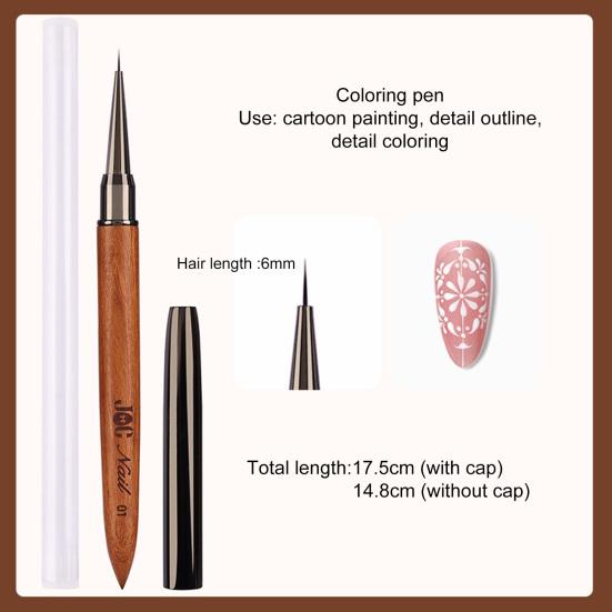 Pen practic Nail Art Smooth Drawing High Tenacity DIY