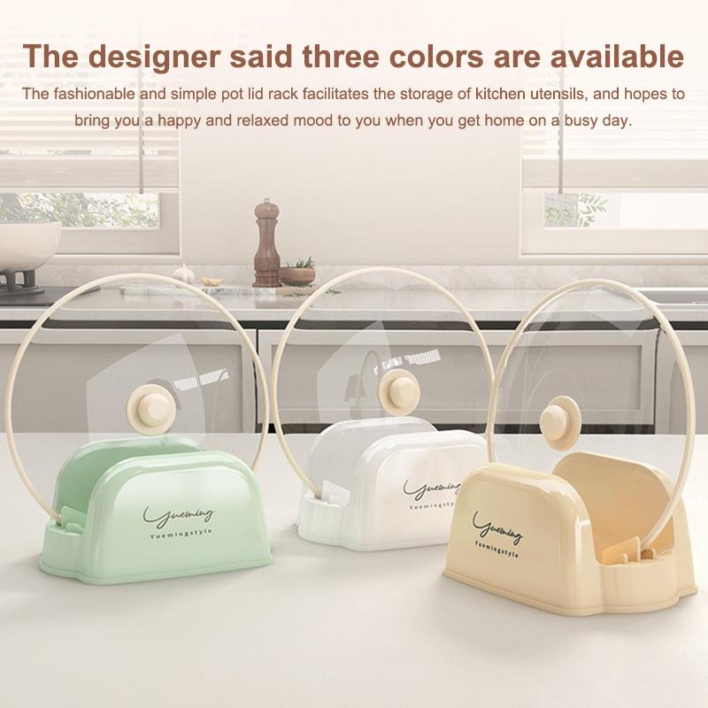 1 Stück Multifunktionales Kunststoff Küchenarbeitsplatten-Aufbewahrungsregal Haushalt Suppenlöffel Topfdeckel Aufbewahrungsregal