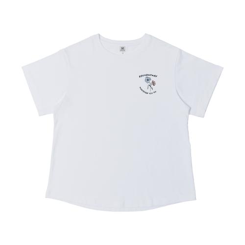 Paundeumaiwei Fmw Flower Logo T-Shirt (W) - White