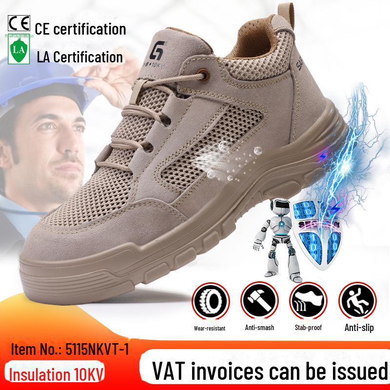 2025 Men's Safety Work Shoes: Steel Toe, Anti-Smash, Anti-Puncture, Anti-Slip, Odor-Free Comfort, Labor Protection Footwear.