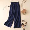 Wide Leg Cotton Linen Pants Women High Waist Spring Autumn New Style Loose Fit Slimming Breathable Plus Size Casual Straight Leg Pants