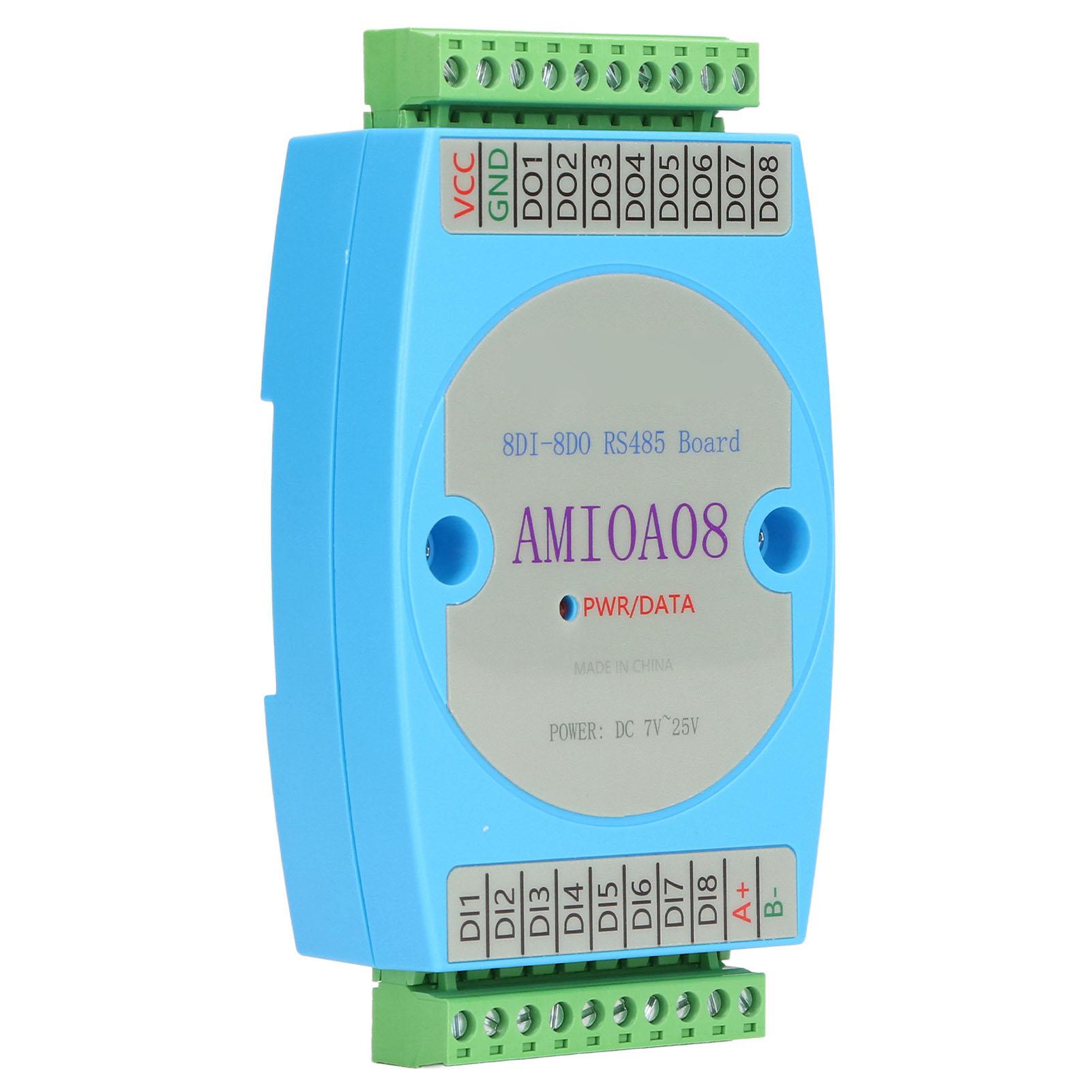 

8DI 8DO Модуль цифрового вводу-виводу Оптопара Ізоляція RS485 RTU Комунікаційна панель керування