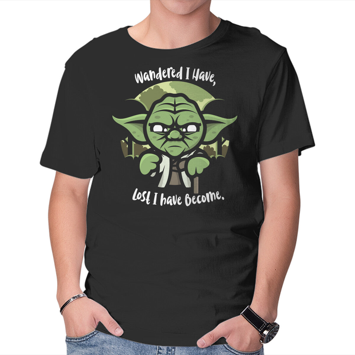 Unisex Crew Neck T-Shirt Lost I Have Become Graphic Short Sleeve Casual Tee XXXXL