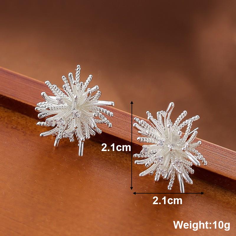 New Flower Hanging Earrings White Enamel Floral Acrylic Petals Crystal Imitation Pearl Dangle Earrings for Women brincos