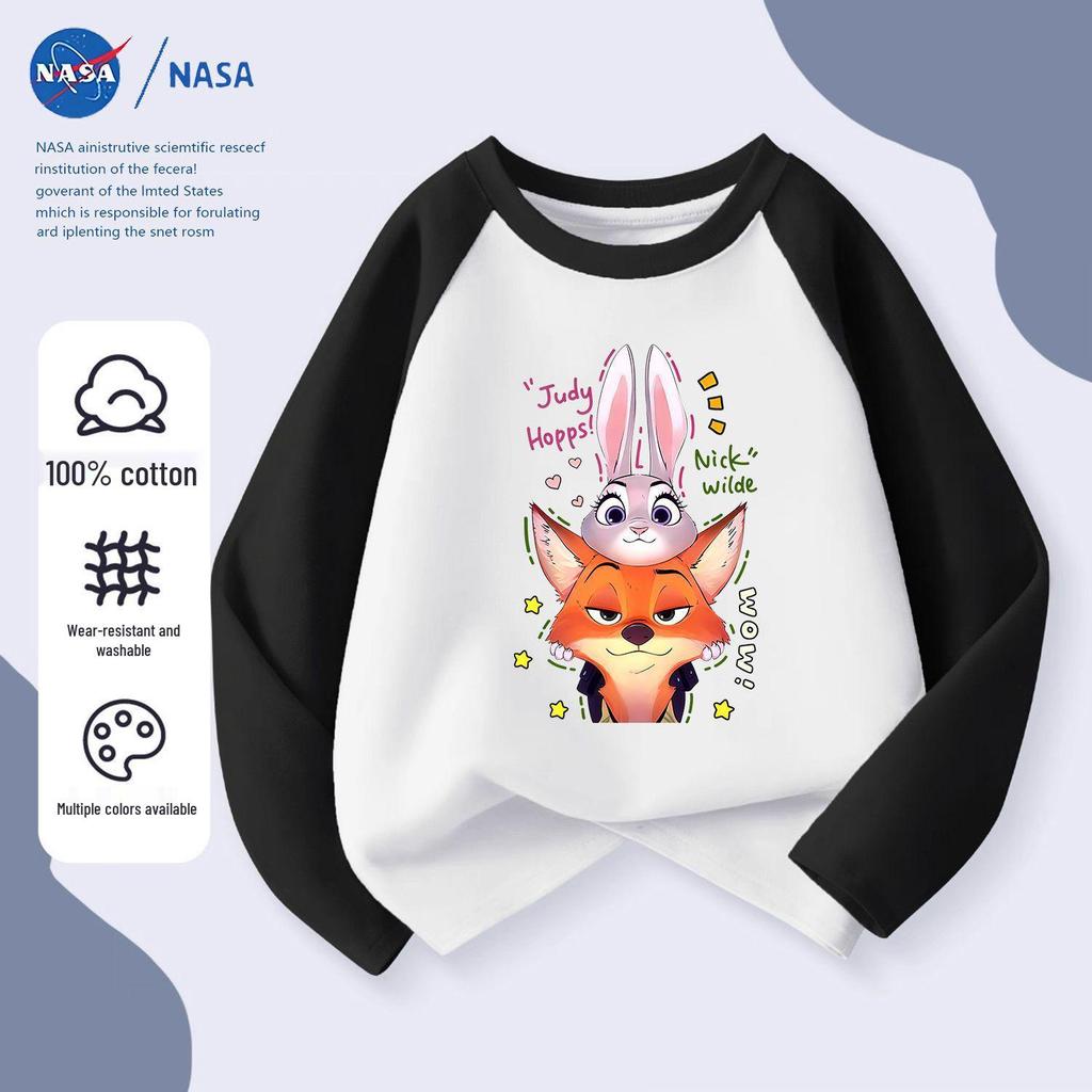 NASA Cartoon Handsome Nick & Cute Judy Patchwork Long Sleeve for Kids