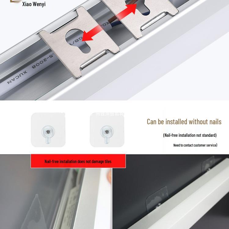 Bathroom LED Sensor Vanity Mirror Cabinet with Fog-Proof, Waterproof, and No-Punch Installation