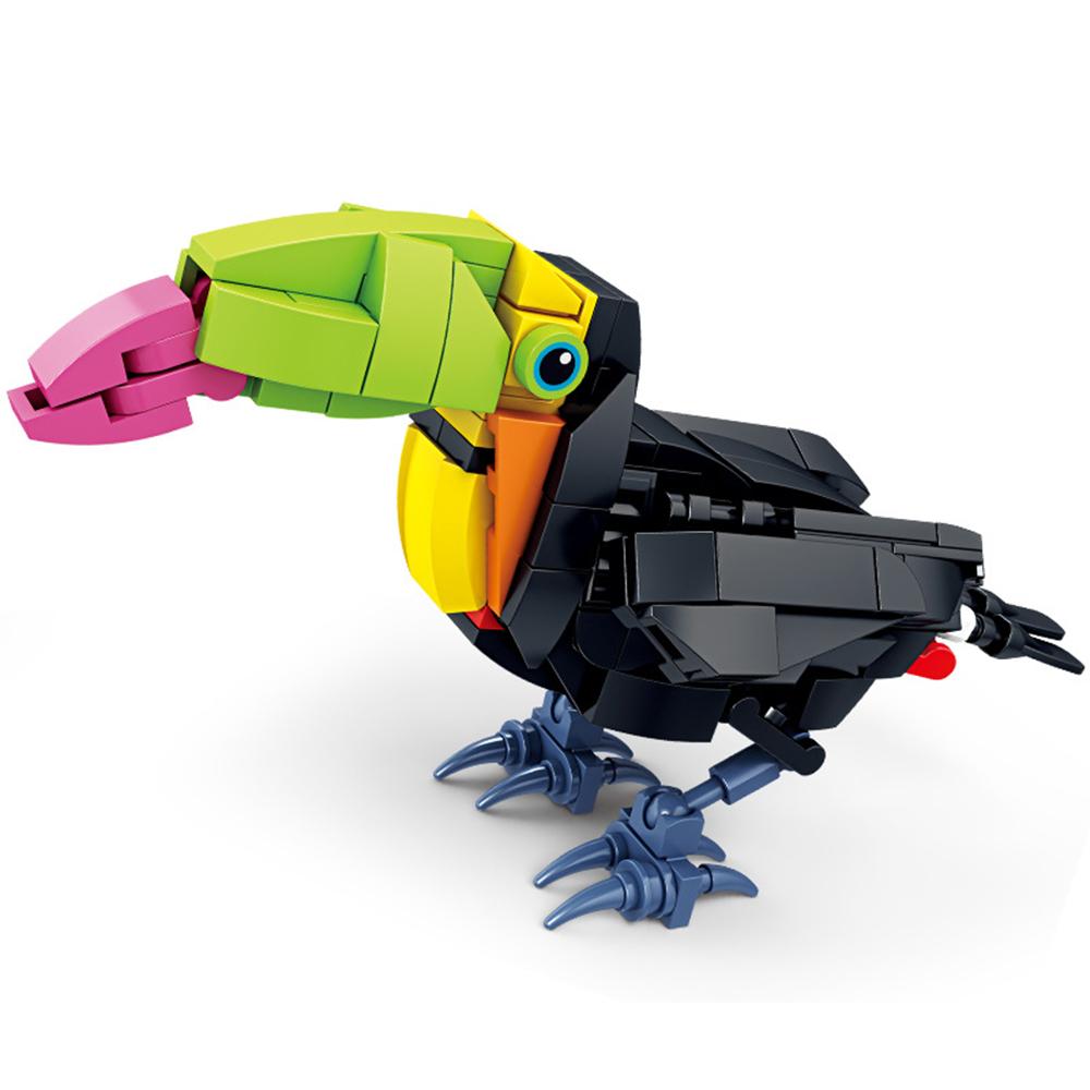 3D Cartoon Animal Building Blocks Educational Toy for Kids Lifelike Desk Decoration Creative Male and Female Gift Ideal Present