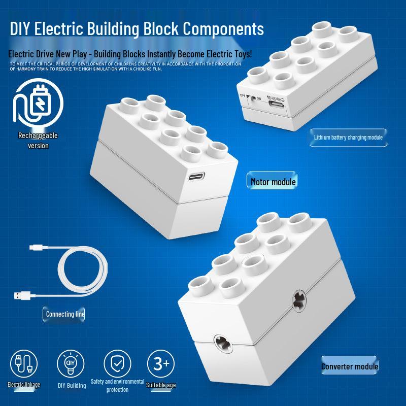 

Моторизованные строительные блоки и механические шестерни для раннего развития детей