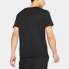 Nike T Shirts Men's Black Crew Neck Moderate Straight Fit (Unisex) T-Shirts DA0217 010