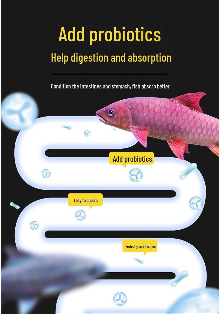 Dolphin Girolar High Protein Fish Food - Blue, Red, Gold Variants - Sinking, Color-Changing, Growth Formula for Bottom Feeders