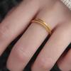 18K Gold Plated Titanium Ring Set Trendy Non Tarnish Stackable Ring Thumb Pinky Knuckle Ring Wedding Bands Engagement Jewelry