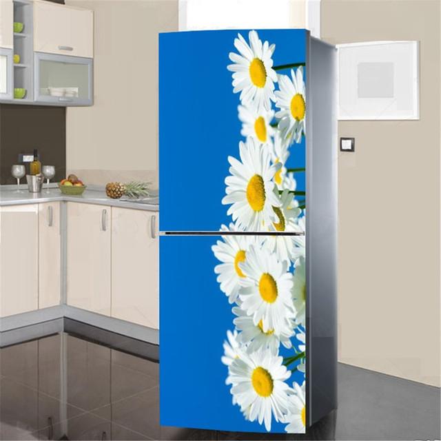 

Наклейка на холодильник с водой и растениями, книжный шкаф, наклейки с пейзажем, Muraux, декоративная виниловая стена, свадебное украшение, эстетический декор комнаты 60x180cm(1pcs)