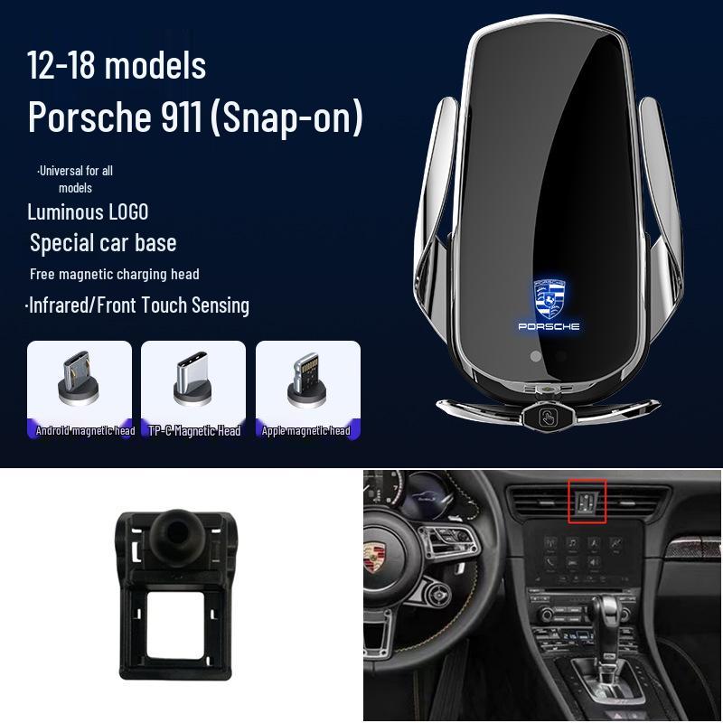 Magnetyczny Bezprzewodowy Szybki Uchwyt na Telefon do 718/Panamera/Cayenne/911