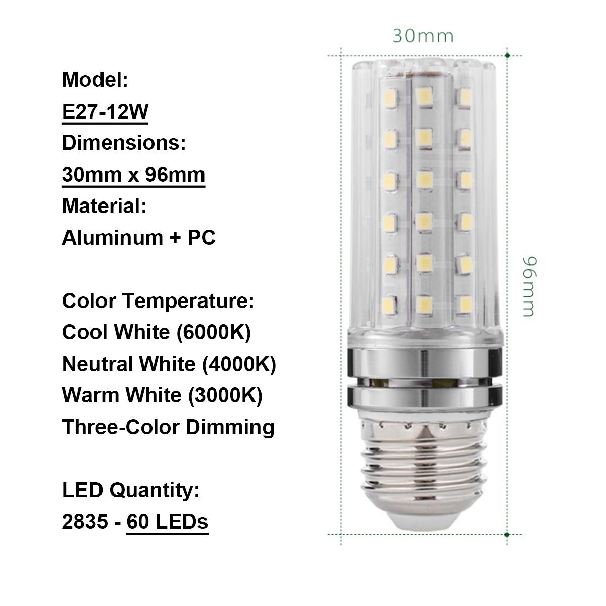 

E14 E27 12w 16w 20w 24w 40w Светодиодная кукурузная лампа 220в Комнатное освещение Свет Освещение 2835/smd 110в Холодный/теплый/нейтральный/белый Лампа для люстры Cold White
