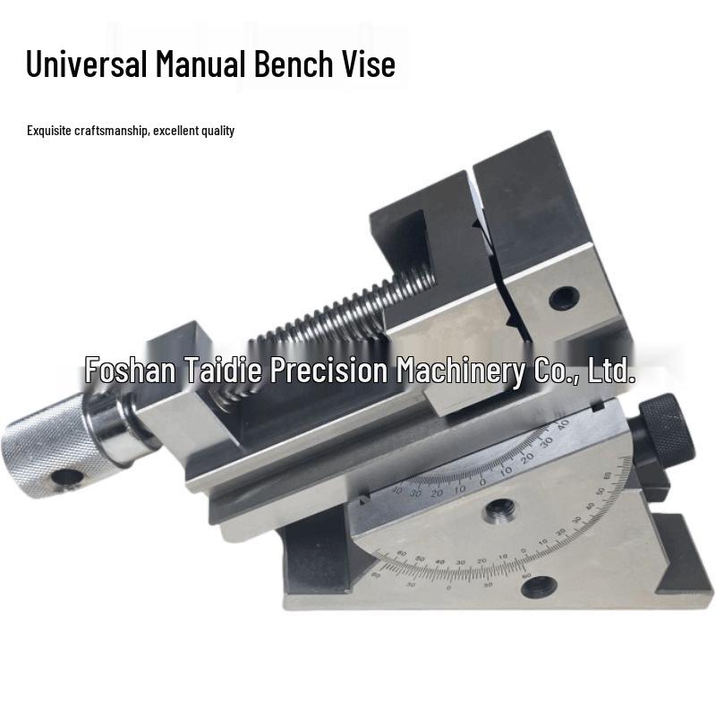 4-Inch Precision Universal Tilting Flat Jaw Vise - Angle & Sine Tool Vise