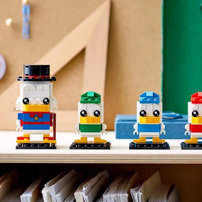 LEGO Коллекция Brickheadz, Дисней, Скрудж, Хьюи, Дьюи и Луи Конструктор 340 деталей 40477