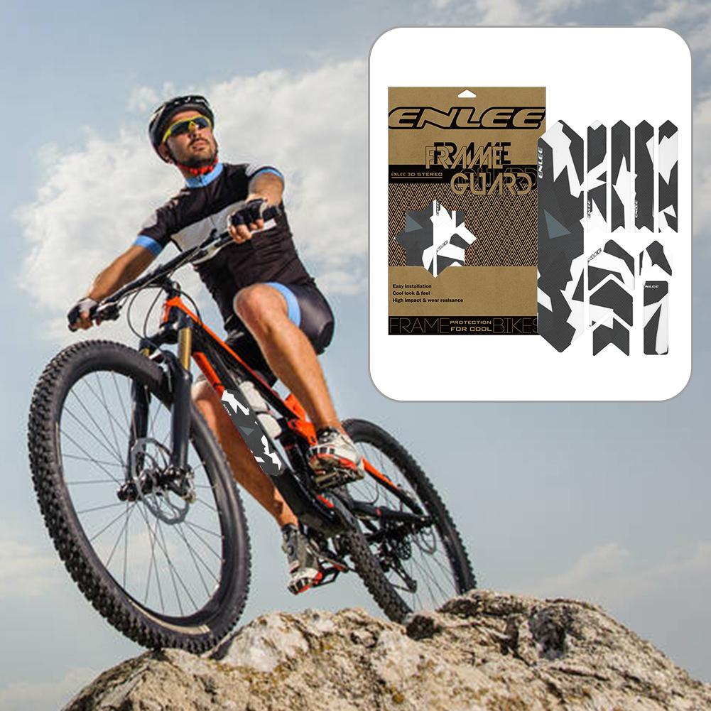 3D Bicycle Front Fork Protective Stickers Mountain Road Bike Frame Scratch-Resistant Sticker Decorations for Bicycle