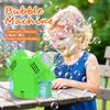 Rotating Light Bubble Machine Toy with Double Headed Bubbles Children Outdoor Bubble Toy Birthday Party, No Battery Bubble Water