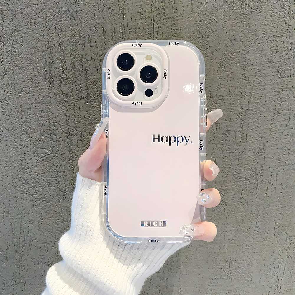 Simple letters for iPhone17ProMax mobile phone case 14 Apple 13 fine hole 12/15 premium 16 soft case