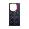For Vivo iQOO 15 Ultra Case Magnetic Plain Leather Printing Lens Frame Anti-Fingerprint Soft Silicone Cover