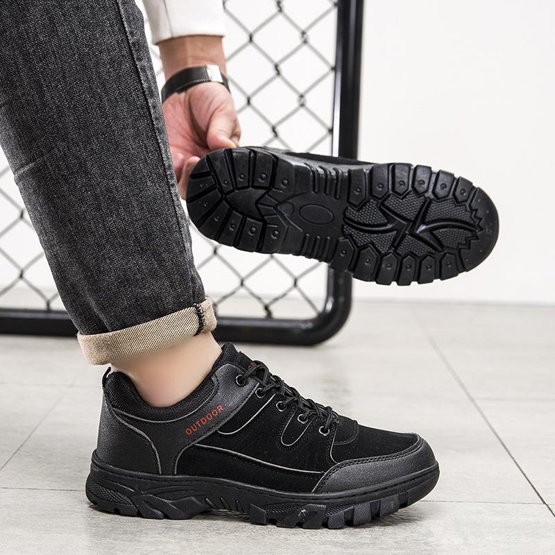 Outdoor Hiking Shoes New Men's Sports Leisure Trend Sports Lace-up Flat Work Shoes Foreign Trade Men's Shoes