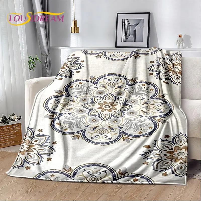 Bohemia Nordic Persia Series Soft Plush Blanket,Flannel Blanket Throw Blanket for Living Room Bedroom Bed Sofa Picnic Cover Kids