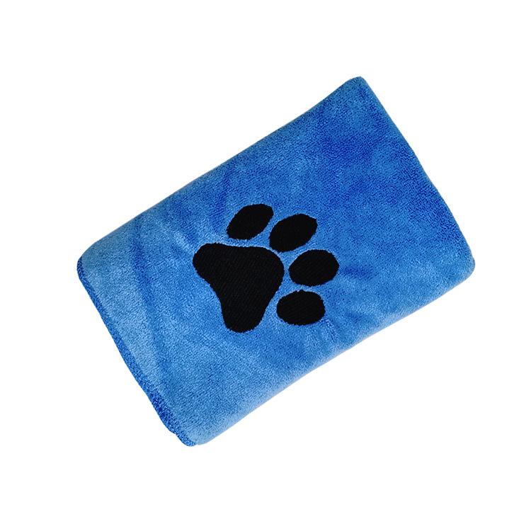 Pet Microfiber Absorbent Towel Embroidery Logo Dog Cat Towel