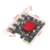 PCIE USB 3.1 GEN2 Type-E Expansion Card,10Gbps PCI Express 3.0 1X to 20Pin Front Panel Type C Connector for Windows 10/8