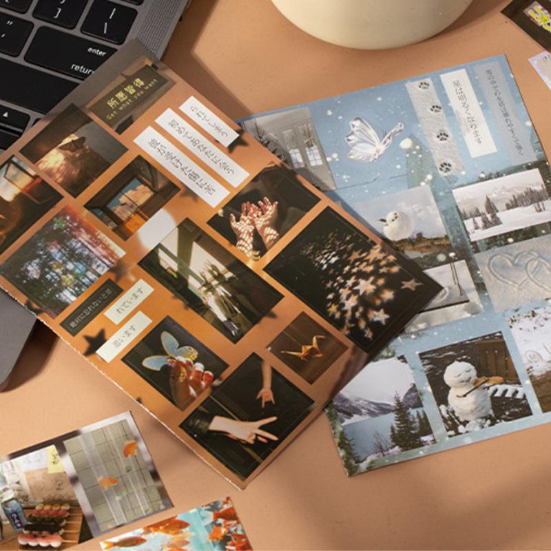 20 Sheets Limited Time Series Decorative Handmade Scrapbooking Material Diary Album Craft Supplies Die Cut Stickers Book