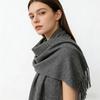 200*70cm Winter Soft Warm Cashmere Scarf Solid Color Shawls Wraps Long Blanket Scarf with Tassels