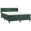 3127370 vidaXL Divan Bed and Mattress Dark Green 140x190cm Velvet
