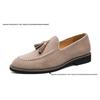 Men's Versatile Tassel Loafers: Spring Set-Foot Leather Shoes for Fashion, Formal, and Casual Wear