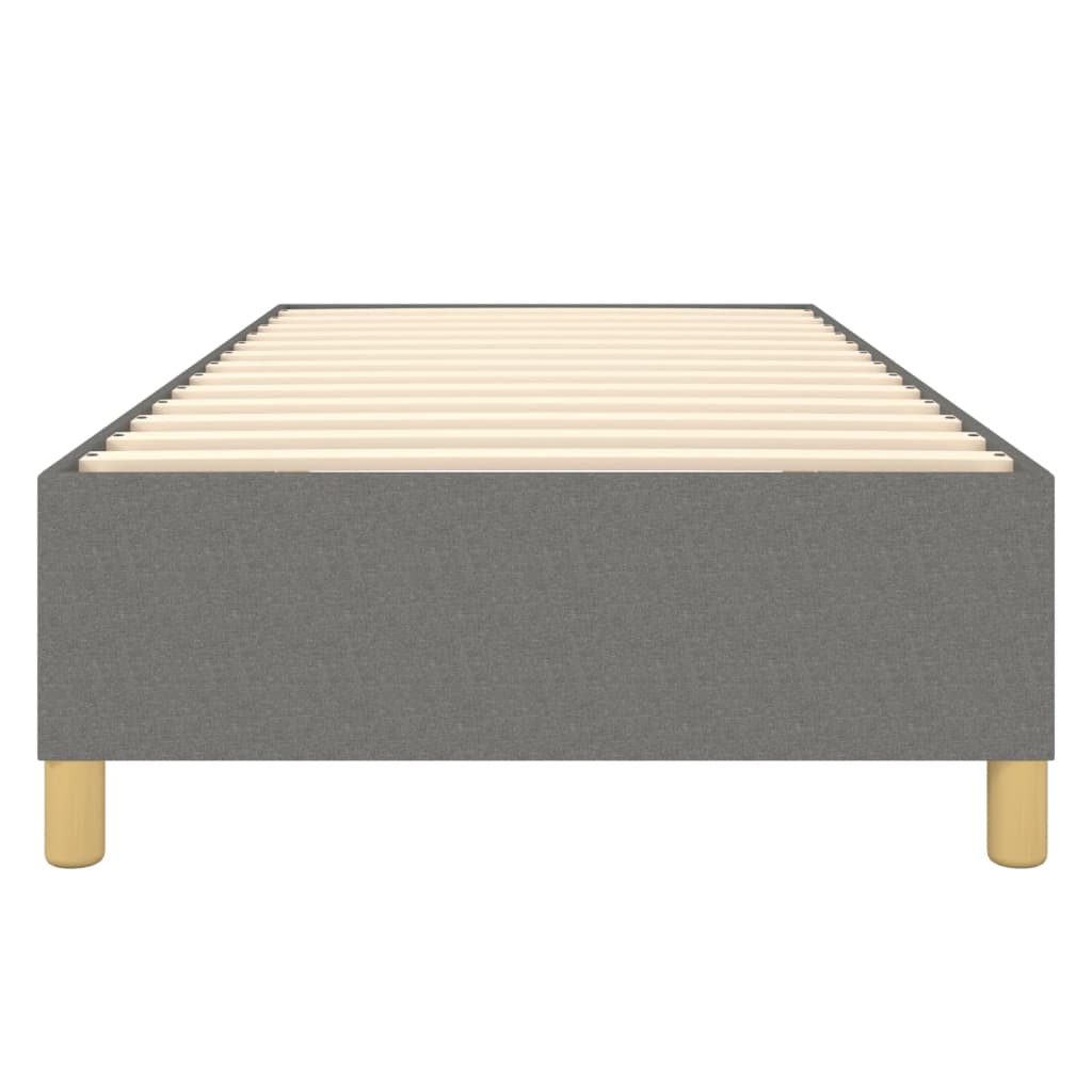 Vidaxl Bed Frame Without Mattress, Dark Gray, 90X190 Cm, Upholstered