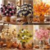 Foam Pumpkin Artificial Flower Bouquet Silk Leaves Halloween Decorative Flower  Thanksgiving