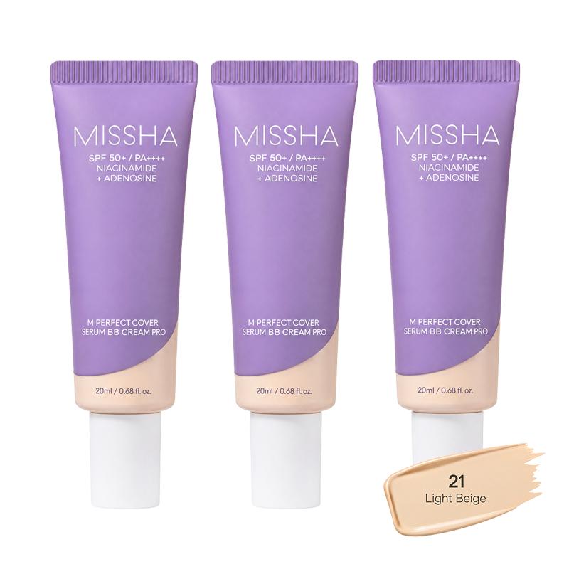 [Cardi B’s Pick] MISSHA M Perfect Cover Serum BB Cream Pro 20ml  SPF50+ PA++++ (35 Options)