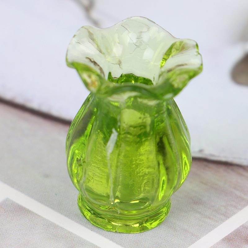 Dollhouse Miniatures 1:12 Mini Ceramic Pot Diy Ceramic Ornament Decora Vase