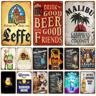 Whiskey Blechschild Vintage Blechschild Marke Haus Getränk Bier Wein Metallschild Poster Wanddeko Für Bar Kneipe Man Cave Dekorative Platte
