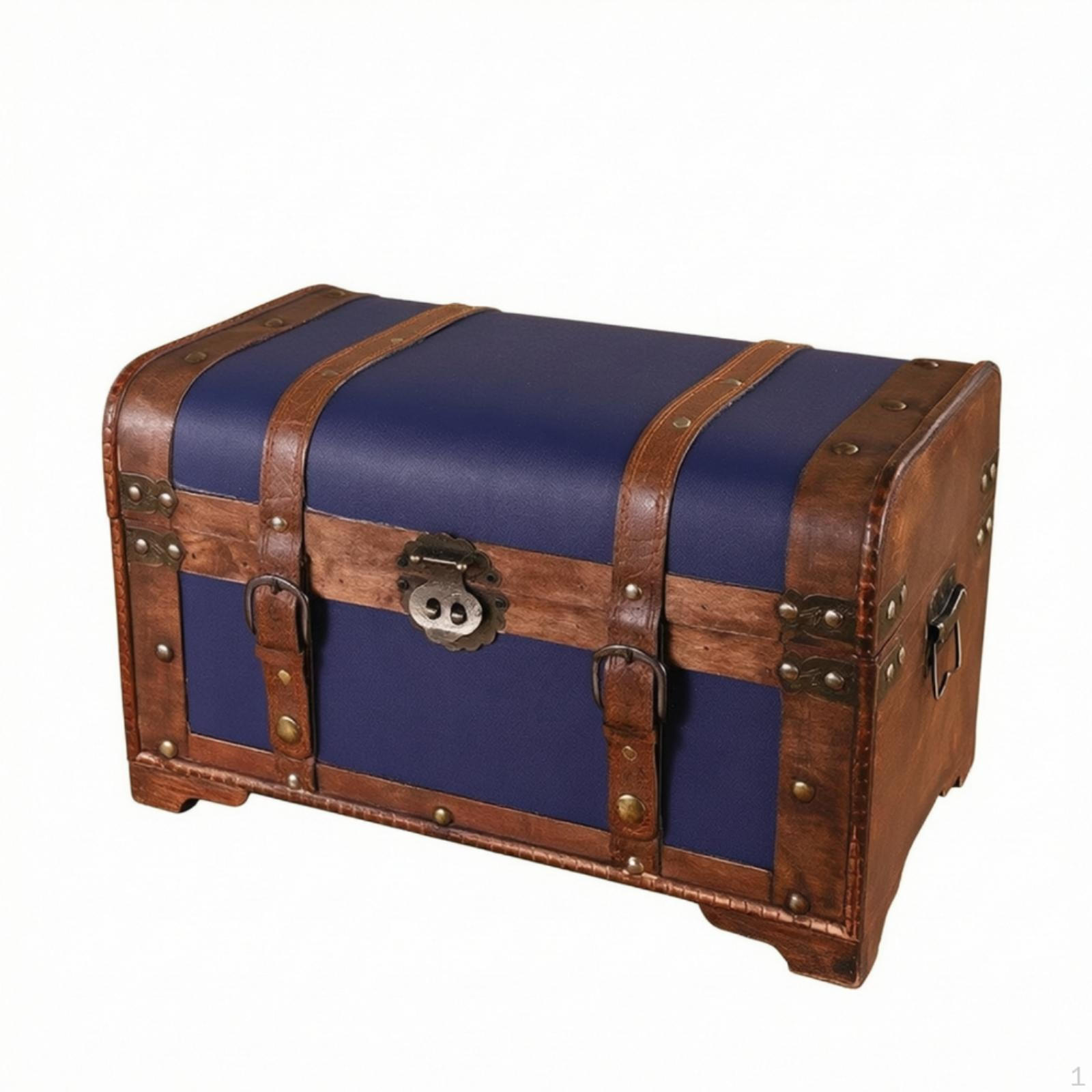Wooden Storage Chest Retro Vintage Trunk