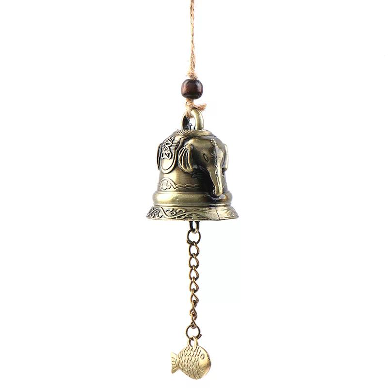 Elefantenstatue Muster Glocke Segen Feng Shui Windspiel für Glück